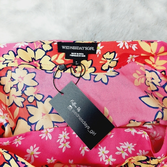 Vibrant Floral Wrap Midi Skirt - Picture 7 of 12